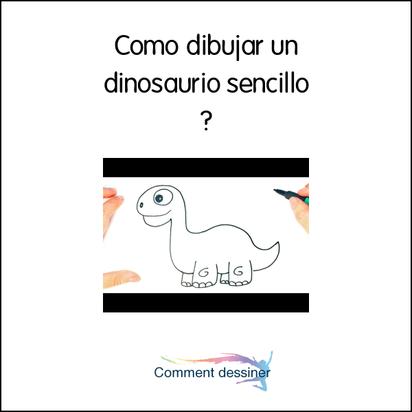 Como dibujar un dinosaurio sencillo
